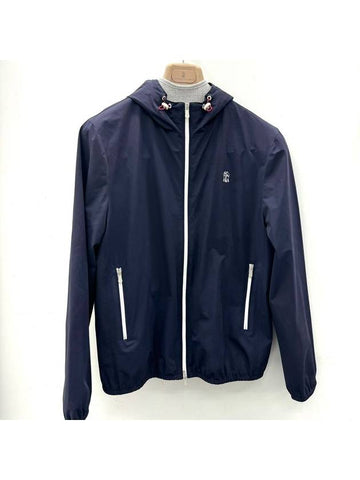 Logo Windbreaker Dark Navy M L XL XXL - BRUNELLO CUCINELLI - BALAAN 1