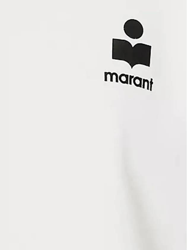 Mona Logo Print Short Sleeve T-Shirt White - ISABEL MARANT - BALAAN 5