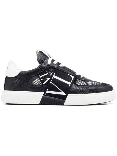 VLTN Logo Low Top Sneakers Black - VALENTINO - BALAAN 2