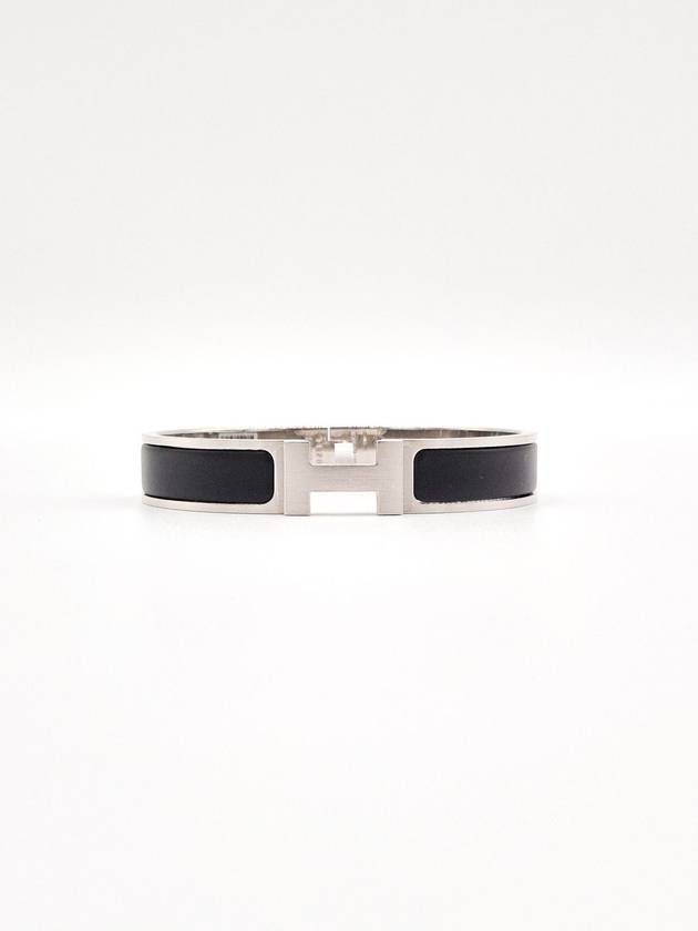 Click Ache HH Palladium Matte Bracelet Noir - HERMES - BALAAN 3