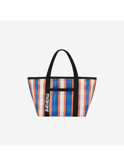 Darwen Striped Nylon Tote Bag Orange - ISABEL MARANT - BALAAN 2