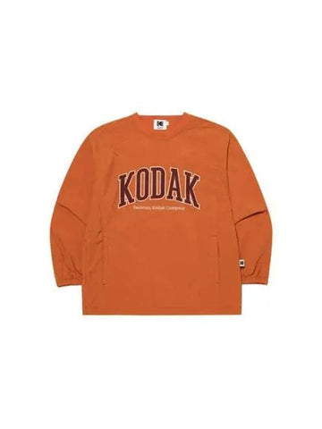 KODAK Apparel Essential Wording Logo Piste Sweatshirt ORANGE - KODO - BALAAN 1