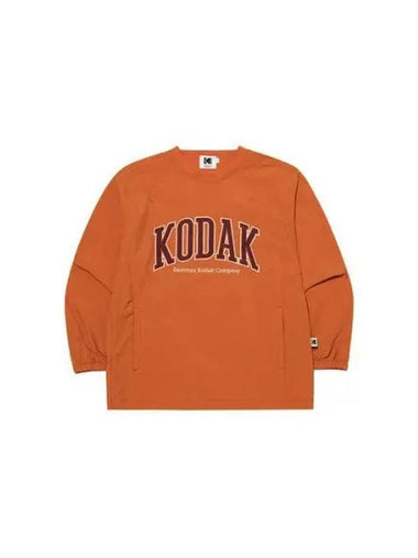 KODAK Apparel Essential Wording Logo Piste Sweatshirt ORANGE - KODO - BALAAN 1