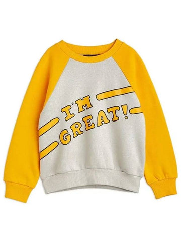 Kids I m Great Logo Brushed Sweatshirt 22720146 26 - MINI RODINI - BALAAN 1