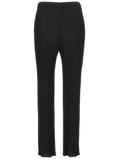 Pleats Basic Straight Pants Black - ISSEY MIYAKE - BALAAN 2