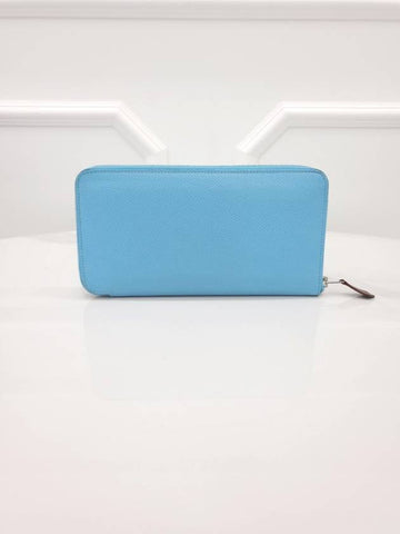 Silk classic long wallet Celeste - HERMES - BALAAN 1