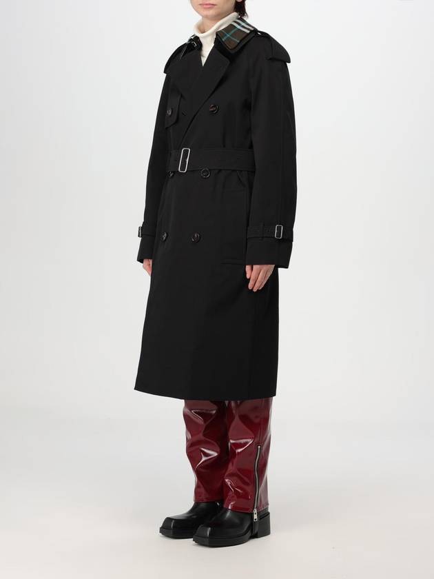 Detachable Collar Trench Coat Black - BURBERRY - BALAAN 5