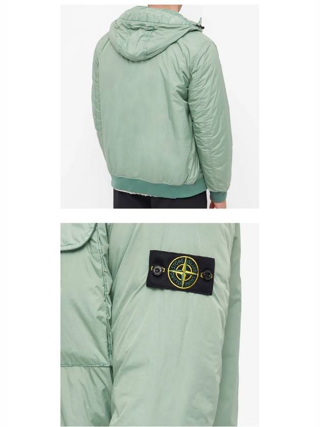 Wappen Patch Nylon Crinklips Hooded Jacket Sage - STONE ISLAND - BALAAN 6