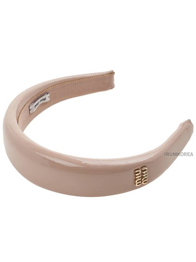 patent leather hairband - MIU MIU - BALAAN 10