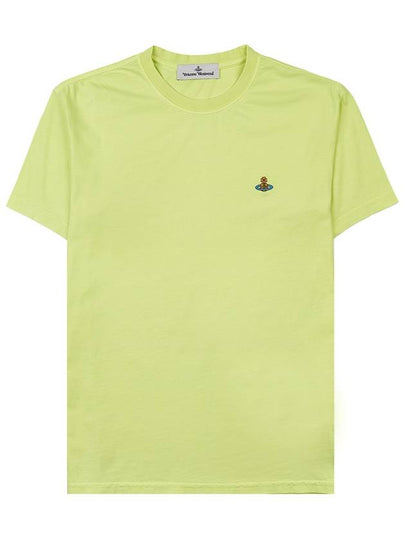 Chest ORB Logo Short Sleeve T-Shirt Light Yellow - VIVIENNE WESTWOOD - BALAAN 2