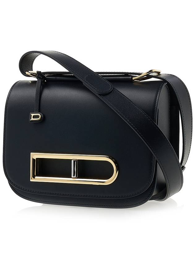 Lingot Olen Calf Leather Shoulder Bag Black - DELVAUX - BALAAN 3