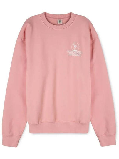 Gymnastics Logo Print Cotton Sweatshirt Pink - SPORTY & RICH - BALAAN 2