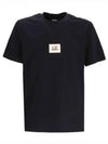 30/1 Jersey Logo Short Sleeve T-Shirt Black - CP COMPANY - BALAAN 2