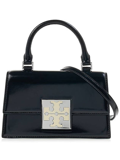 Bonbon Spazzolato Top Handle Mini Cross Bag Black - TORY BURCH - BALAAN 2