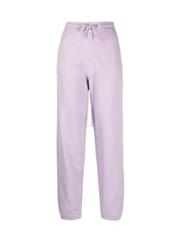 Organic Cotton Track Pants Purple - GANNI - BALAAN 2