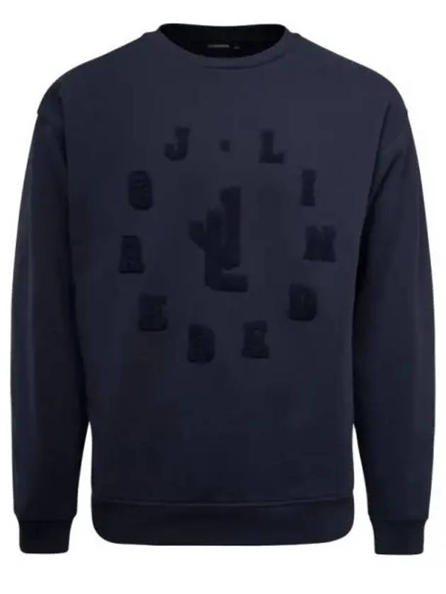 Kyzer Logo Crew Neck Sweater Navy - J.LINDEBERG - BALAAN 2