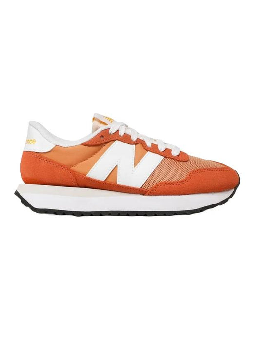 Men's Leather Low Top Sneakers Orange - NEW BALANCE - BALAAN 1