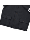Men's Diagonal Interlock Stitch Cashmere Jacket Grey - THOM BROWNE - BALAAN 8