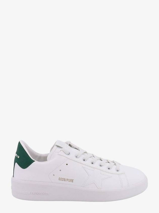 Leather Back Contrast Patch Low Top Sneakers White - GOLDEN GOOSE - BALAAN 1