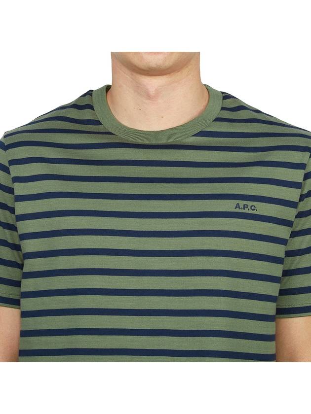 Emilien Short Sleeve T-Shirt Green - A.P.C. - BALAAN 6