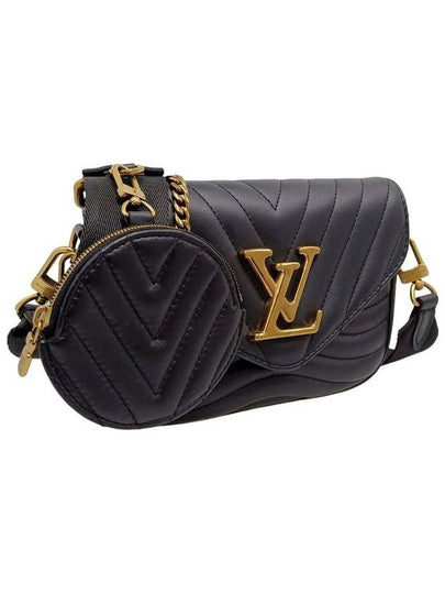 Women s M56461 Black Leather New Wave Multi Pochette Shoulder Crossbody Bag - LOUIS VUITTON - BALAAN 2