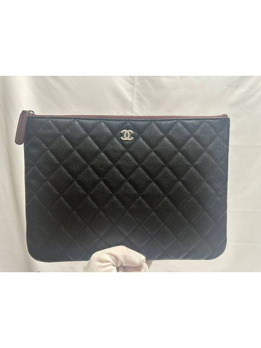 Classic Clutch New Medium Caviar Silver A82545 - CHANEL - BALAAN 1