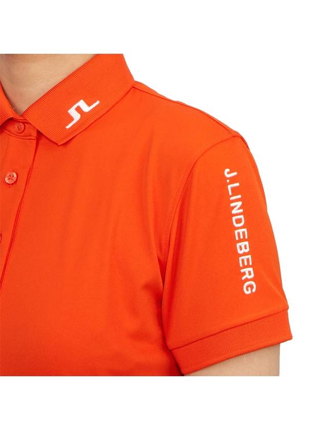 Women's Golf Tour Tech Polo Shirt Orange - J.LINDEBERG - BALAAN 8