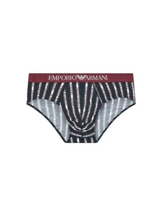 UNDERWEAR Men s Striped Pattern Cotton Briefs Marine 270960 - EMPORIO ARMANI - BALAAN 1