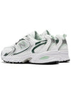 530 Mesh Panel Low Top Sneakers Green White - NEW BALANCE - BALAAN 3