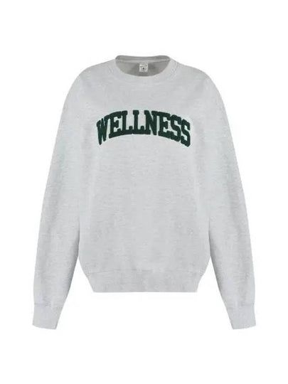 Wellness Logo Sweatshirt Heather Grey - SPORTY & RICH - BALAAN 2