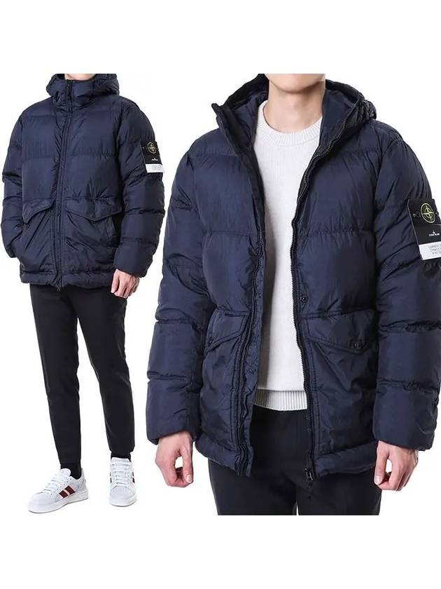 Crinkle Reps Re-Nylon Down Padding Navy - STONE ISLAND - BALAAN 2