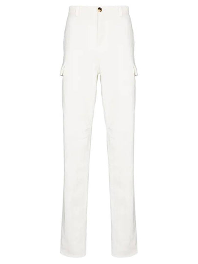 Men's Oversized Straight Pants White - BRUNELLO CUCINELLI - BALAAN 2