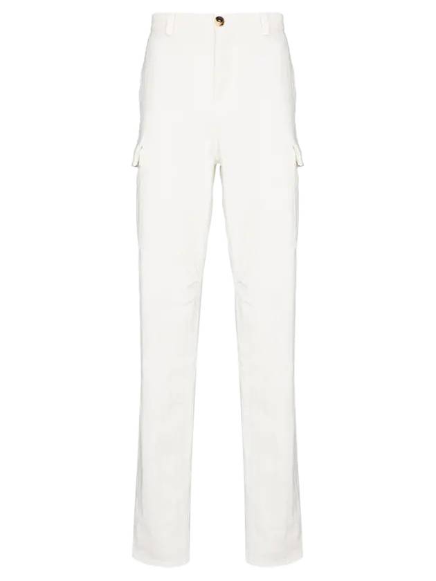 Men's Oversized Straight Pants White - BRUNELLO CUCINELLI - BALAAN 2