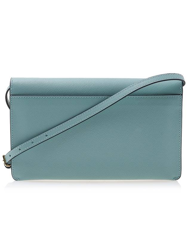 Color Block Saffiano Trunk Cross Bag Blue - MARNI - BALAAN 4