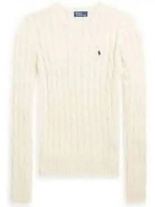 30 Points W Slim Fit Cable Knit Sweater Cream - POLO RALPH LAUREN - BALAAN 2