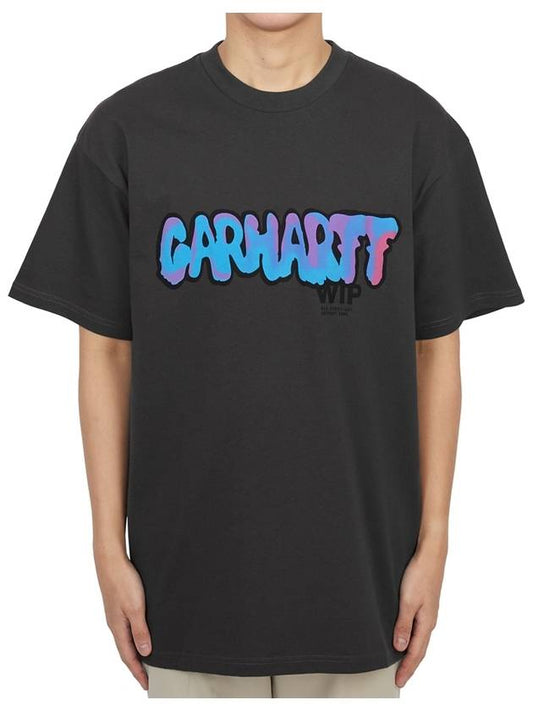 JF Gray Drip T shirt I03316098XX - CARHARTT WIP - BALAAN 2