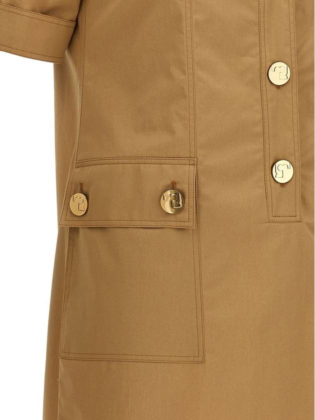 Camp Button Up Midi Dress Safari Sand - TORY BURCH - BALAAN 5