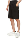 De Coeur Cotton Track Shorts Black - AMI - BALAAN 5