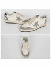 Ball Star Leather Low Top Sneakers Grey White - GOLDEN GOOSE - BALAAN 3