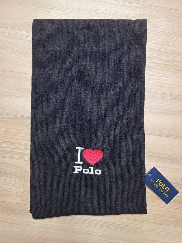 I Love Polo Muffler Black - POLO RALPH LAUREN - BALAAN 6