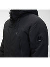 Men's Protech Lens Down Hooded Jacket Black - CP COMPANY - BALAAN 8