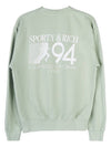 California sweatshirt CALIFORNIA CREWNECK SAGE WHITE - SPORTY & RICH - BALAAN 3