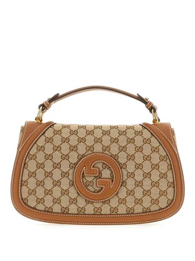 Blondie GG Canvas Medium Top Handle Bag Beige Ebony - GUCCI - BALAAN 1