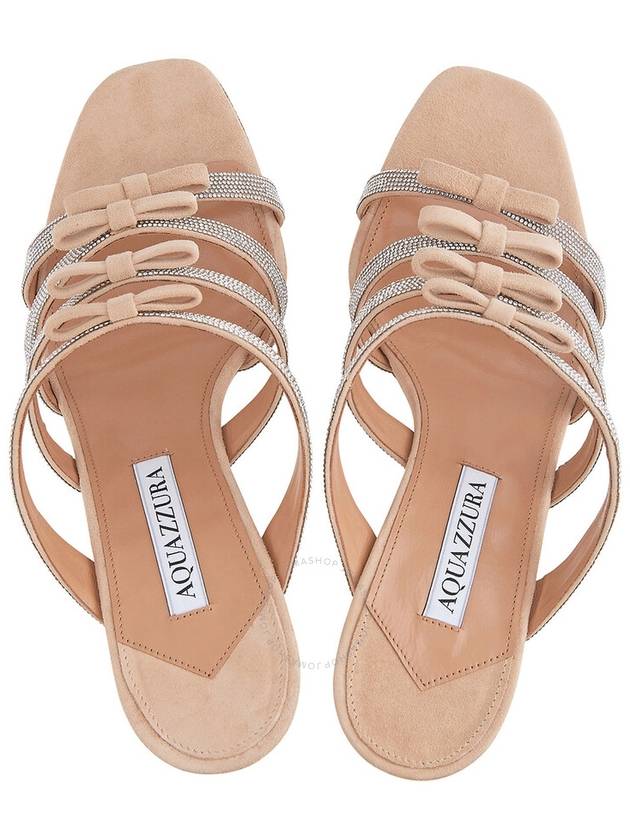 Aquazzura Ladies New Nude Tali 85 Bow Detail Sandals, Brand Size 36 ( US Size 6 ) - AQUAZZURA - BALAAN 3