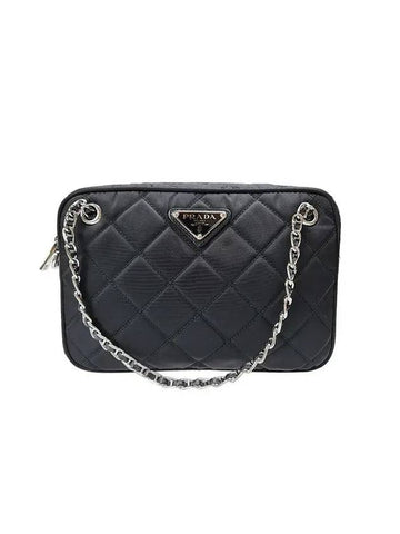 Nylon Quilted Tessuto Mini Shoulder Bag Black - PRADA - BALAAN 1