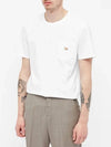 Baby Fox Patch Pocket Short Sleeve T-Shirt White - MAISON KITSUNE - BALAAN 5