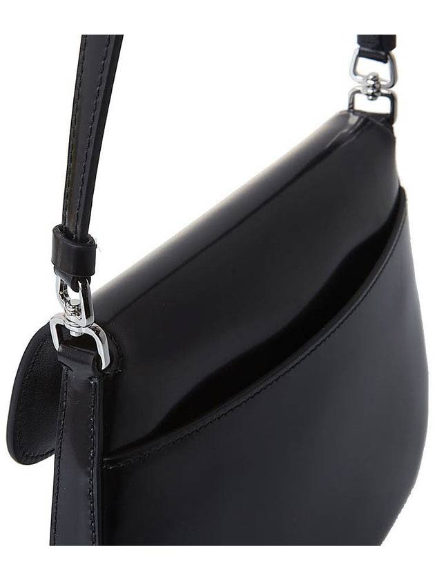 Cleo Brushed Flap Shoulder Bag Black - PRADA - BALAAN 9