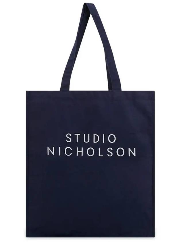 Lettering logo dark navy tote bag SNW 217 DARK NAVY - STUDIO NICHOLSON - BALAAN 3