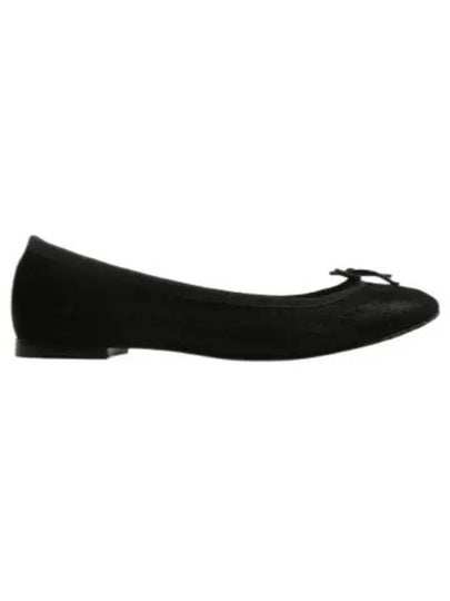 Cendrillon Bow Detail Leather Ballerina Black - REPETTO - BALAAN 2