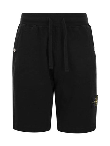 Wappen Patch Old Regular Fit Shorts Black - STONE ISLAND - BALAAN 1